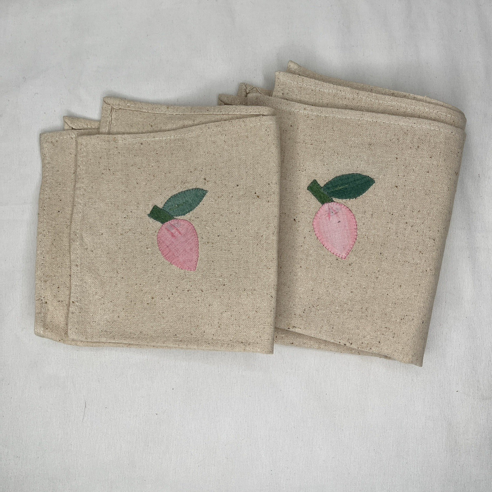 Dinner table Cotton Napkins Set Of 4 New, 11.5" x 11", unbranded, cottage.